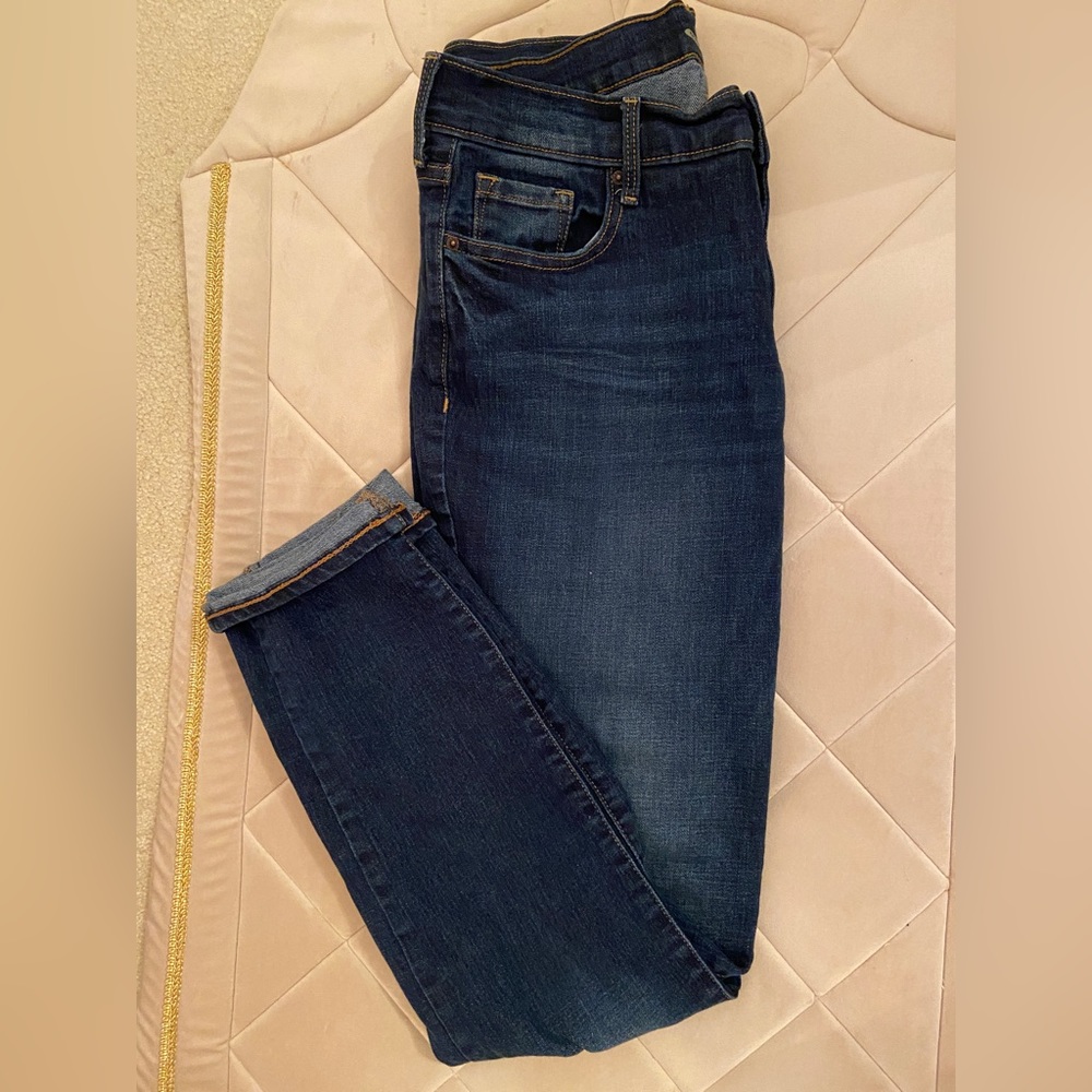 Straight Leg Dark Jeans Denim